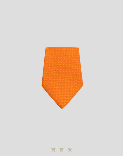 Corbata naranja con nudo 40-005