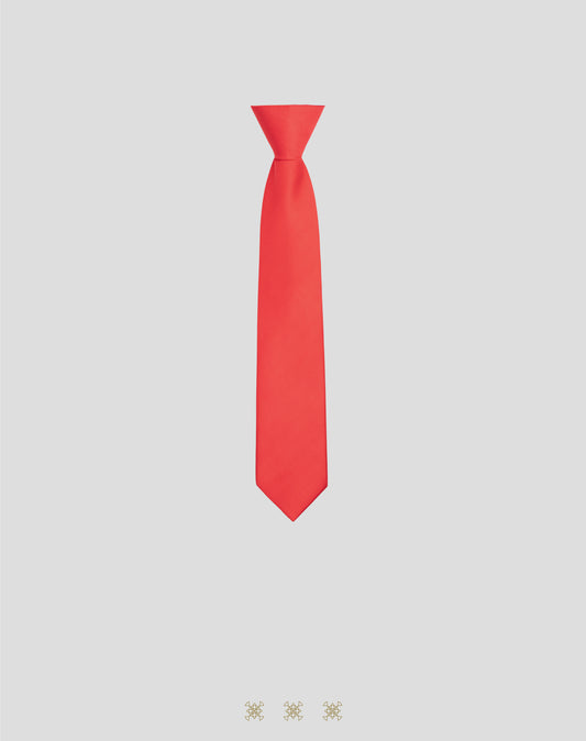 Corbata Roja con nudo 40-005