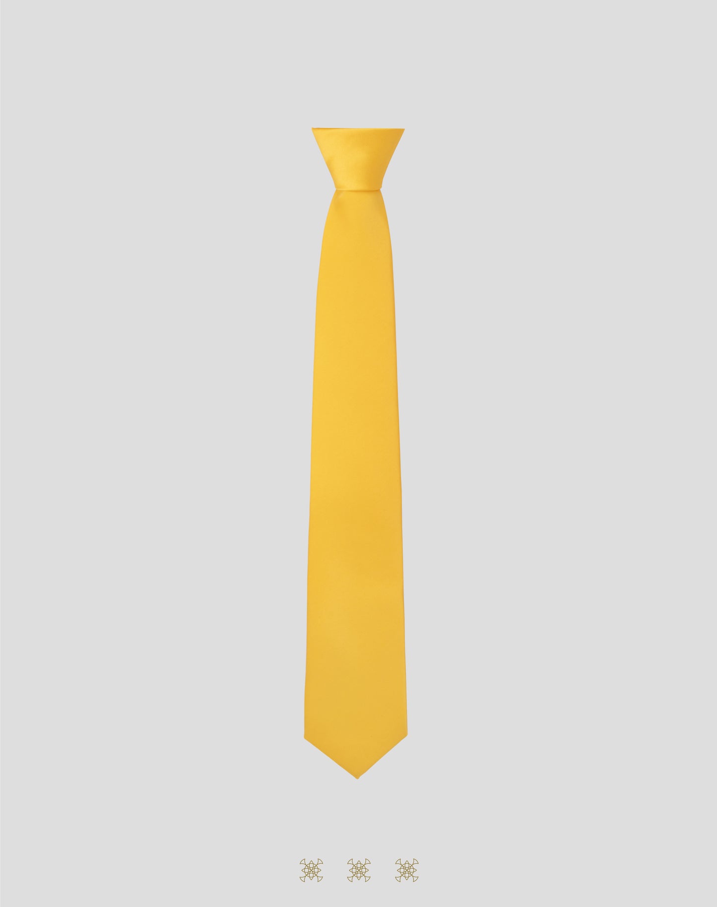 Corbata amarilla con nudo 40-006