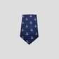 Corbata azul marino con nudo 40-006