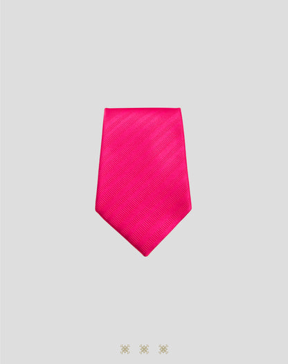 Corbata fucsia con nudo 40-006