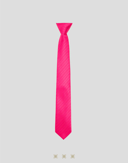 Corbata fucsia con nudo 40-006