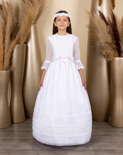 Vestido juvenil blanco A7-011