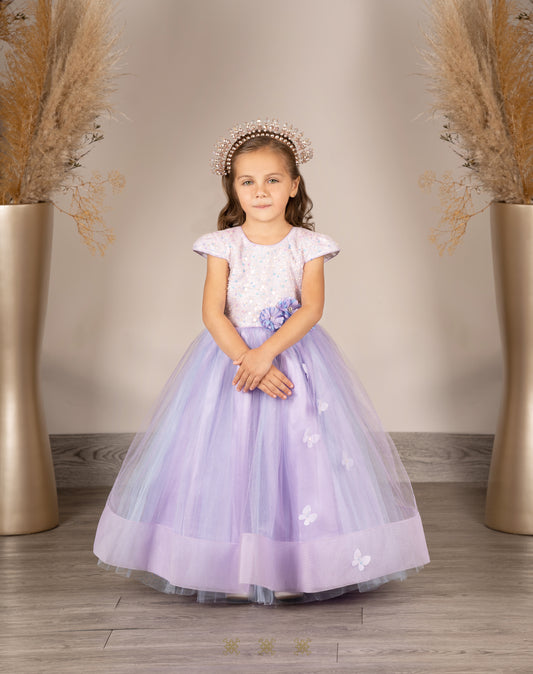 Vestido Infantil Lila A7-005